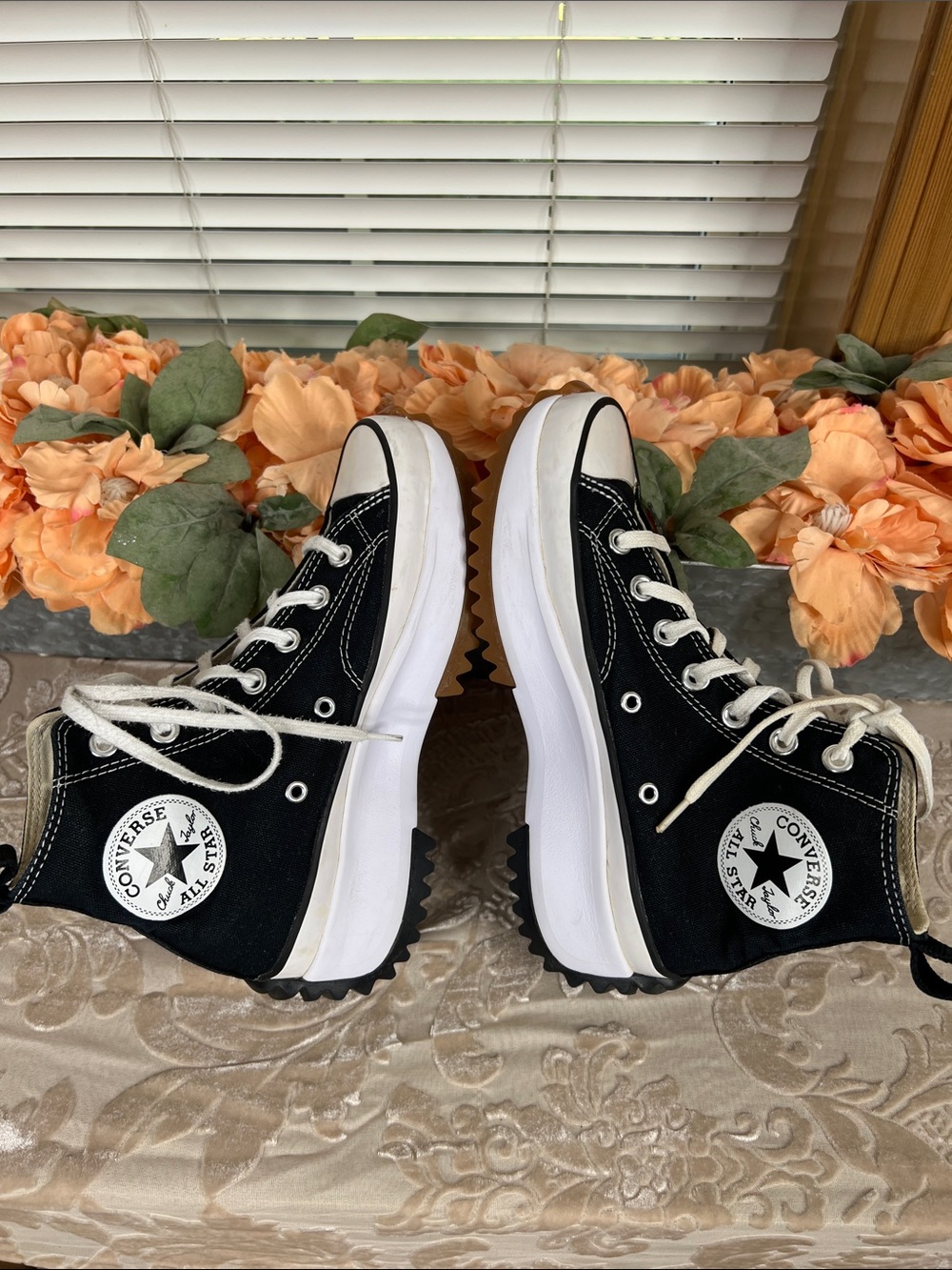 Converse Run Star Hike HIGH Top Unisex Sneakers 166800C Black Canvas - Picture 7 of 11